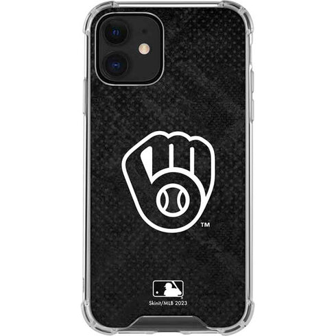 MLB Milwaukee Brewers Dark Wash iPhone 12 Mini Clear Case