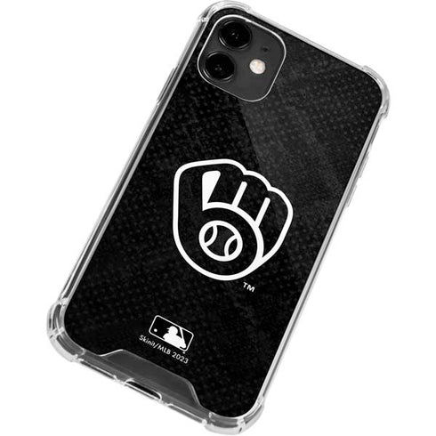 MLB Milwaukee Brewers Dark Wash iPhone 12 Mini Clear Case
