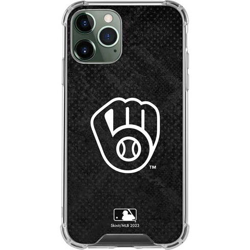 MLB Milwaukee Brewers Dark Wash iPhone 12 Pro Clear Case