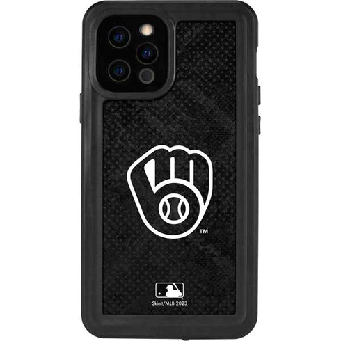 MLB Milwaukee Brewers Dark Wash iPhone 12 Pro Waterproof Case