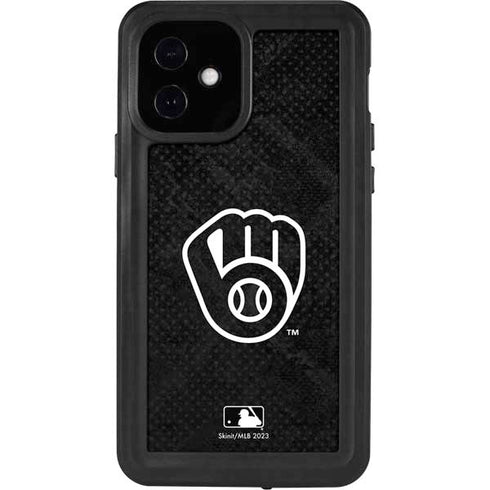 MLB Milwaukee Brewers Dark Wash iPhone 12 Waterproof Case