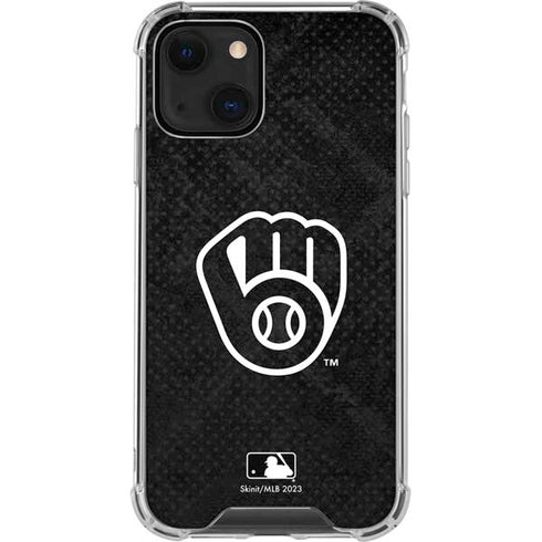 MLB Milwaukee Brewers Dark Wash iPhone 13 Mini Clear Case