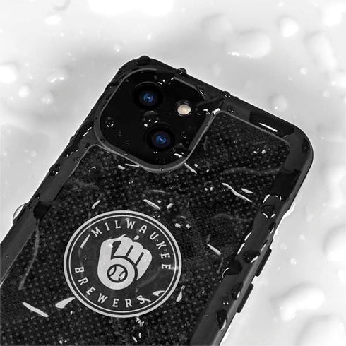MLB Milwaukee Brewers Dark Wash iPhone 13 Mini Waterproof Case