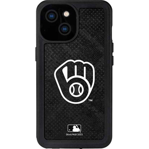 MLB Milwaukee Brewers Dark Wash iPhone 13 Mini Waterproof Case
