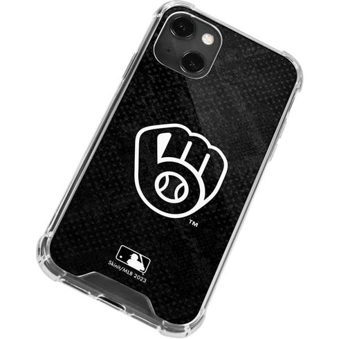 MLB Milwaukee Brewers Dark Wash iPhone 15 Plus Clear Case