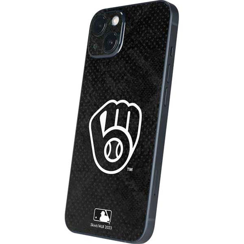 MLB Milwaukee Brewers Dark Wash iPhone 15 Plus Skin