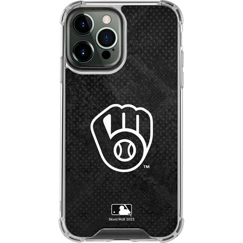 MLB Milwaukee Brewers Dark Wash iPhone 15 Pro Max Clear Case