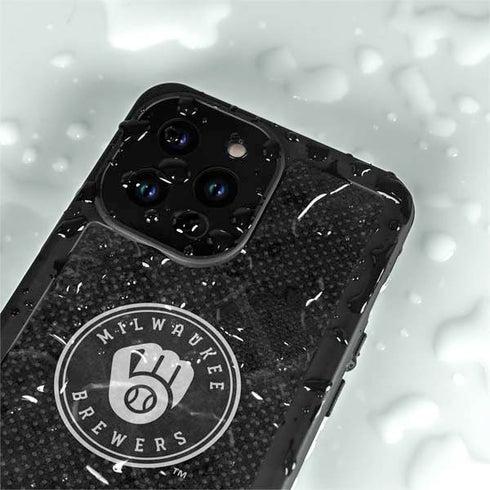 MLB Milwaukee Brewers Dark Wash iPhone 14 Pro Max Waterproof Case