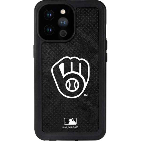 MLB Milwaukee Brewers Dark Wash iPhone 14 Pro Max Waterproof Case