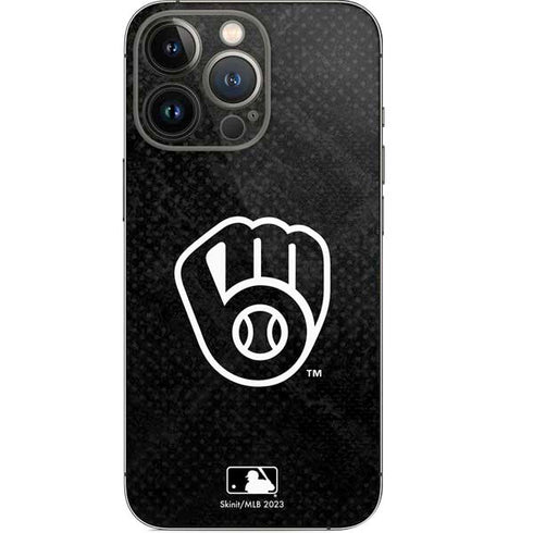 MLB Milwaukee Brewers Dark Wash iPhone 14 Pro Skin