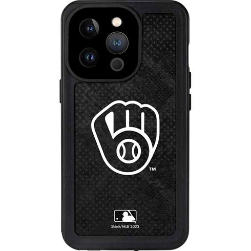 MLB Milwaukee Brewers Dark Wash iPhone 14 Pro Waterproof Case
