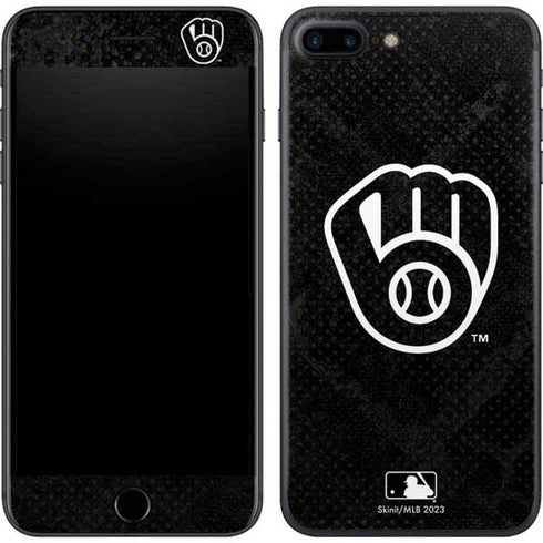 MLB Milwaukee Brewers Dark Wash iPhone 8 Plus Skin