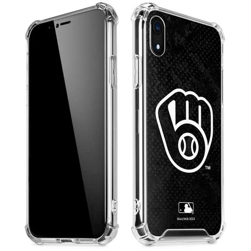 MLB Milwaukee Brewers Dark Wash iPhone XR Clear Case