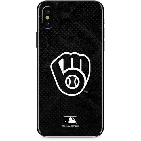 MLB Milwaukee Brewers Dark Wash iPhone XS Max Skin
