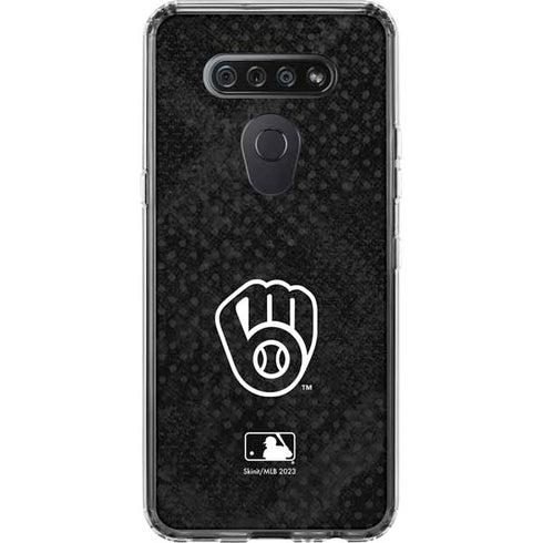 MLB Milwaukee Brewers Dark Wash LG K51/Q51 Clear Case