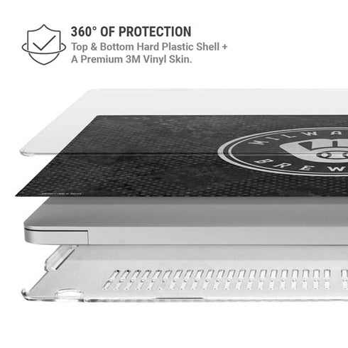 MLB Milwaukee Brewers Dark Wash MacBook Pro 13in (2020) Case plus Skin