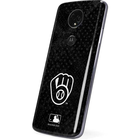 MLB Milwaukee Brewers Dark Wash Moto E5 Plus Skin