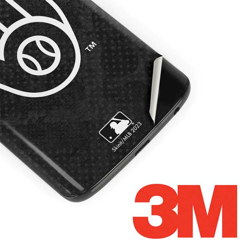 MLB Milwaukee Brewers Dark Wash Moto G6 Skin