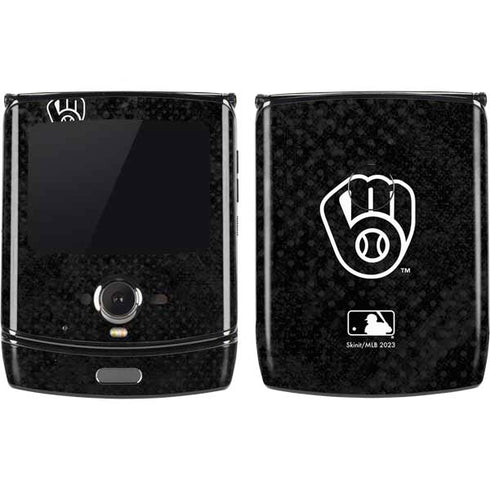 MLB Milwaukee Brewers Dark Wash Motorola RAZR Skin