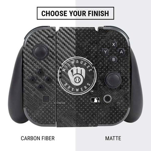 MLB Milwaukee Brewers Dark Wash Nintendo Switch Bundle Skin