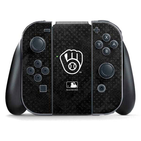 MLB Milwaukee Brewers Dark Wash Nintendo Switch (2017-2021) Joy-Con Controller Skin