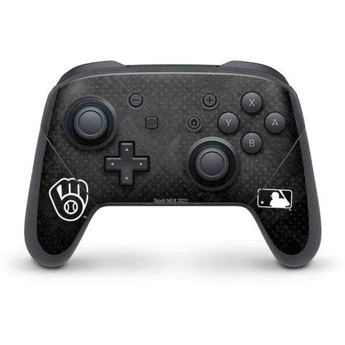 MLB Milwaukee Brewers Dark Wash Nintendo Switch Pro Controller Skin