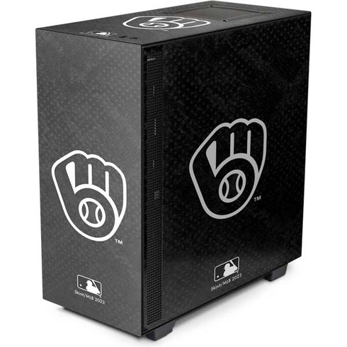 MLB Milwaukee Brewers Dark Wash NZXT H510 Compact ATX Mid-Tower Case Skin