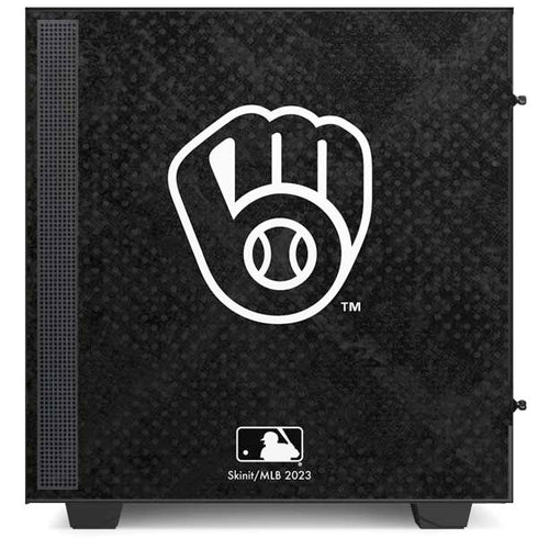 MLB Milwaukee Brewers Dark Wash NZXT H510 Compact ATX Mid-Tower Case Skin