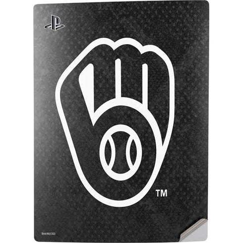 MLB Milwaukee Brewers Dark Wash PS5 Digital Edition Console Skin