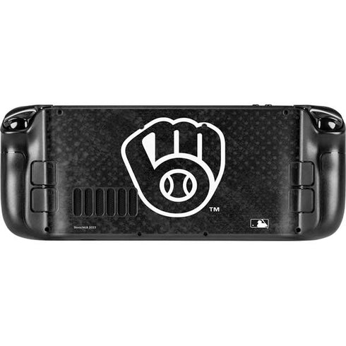 MLB Milwaukee Brewers Dark Wash Steam Deck Handheld Gaming Computer Skin