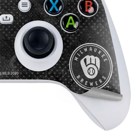 MLB Milwaukee Brewers Dark Wash Xbox Series S Controller Skin