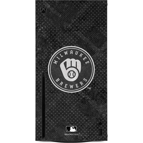 MLB Milwaukee Brewers Dark Wash Xbox Series X Console Skin