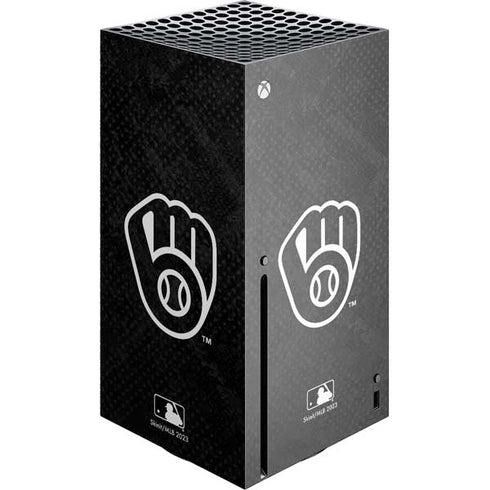 MLB Milwaukee Brewers Dark Wash Xbox Series X Console Skin