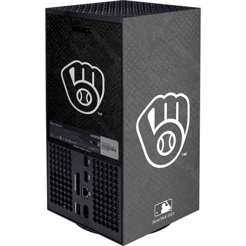 MLB Milwaukee Brewers Dark Wash Xbox Series X Console Skin