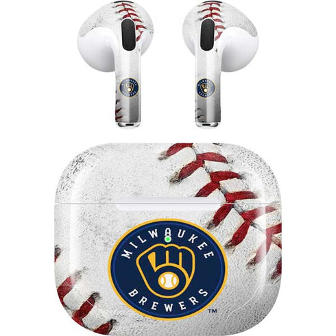 MLB Milwaukee Brewers Game Ball Apple AirPods (3rd Gen 2021) Skin