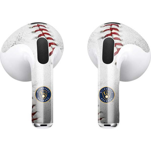 MLB Milwaukee Brewers Game Ball Apple AirPods (3rd Gen 2021) Skin