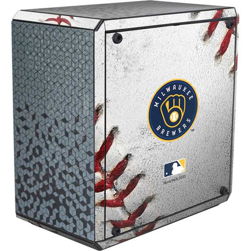 MLB Milwaukee Brewers Game Ball Cooler Master MasterBox Q300L Mini Tower Skin