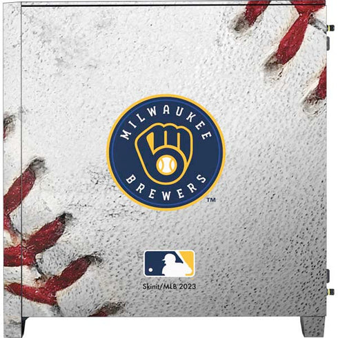 MLB Milwaukee Brewers Game Ball Corsair 4000D Tempered Glass Mid-Tower ATX Case Skin