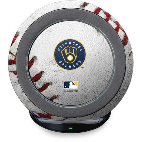 MLB Milwaukee Brewers Game Ball Fast Charge Wireless Charging Stand Skin