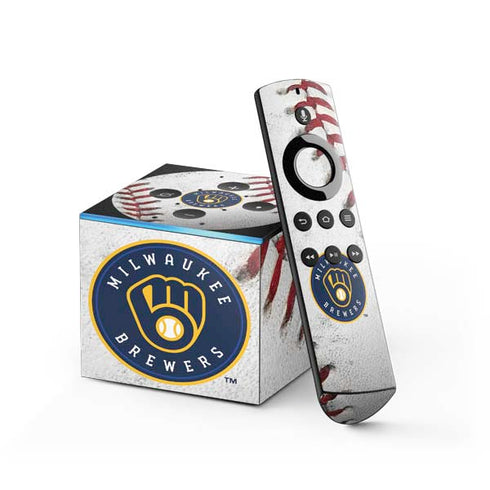 MLB Milwaukee Brewers Game Ball Fire TV Cube Skin