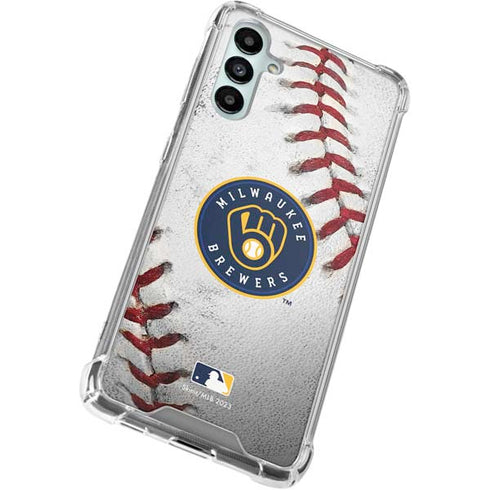 MLB Milwaukee Brewers Game Ball Galaxy A15 5G Clear Case