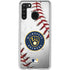 MLB Milwaukee Brewers Game Ball Galaxy A21 Clear Case