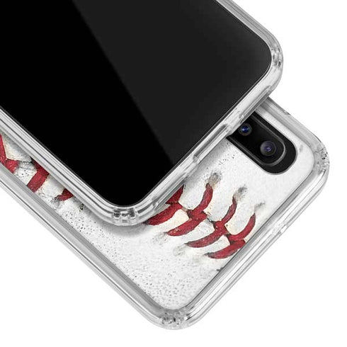 MLB Milwaukee Brewers Game Ball Galaxy A30 Clear Case
