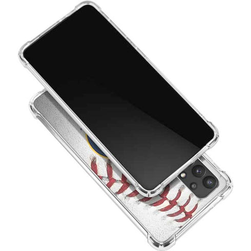 MLB Milwaukee Brewers Game Ball Galaxy A32 5G Clear Case