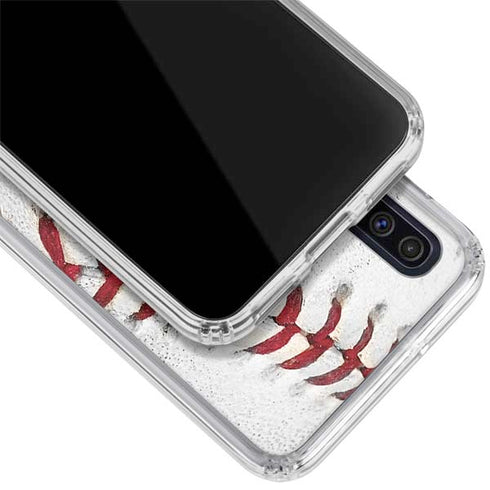 MLB Milwaukee Brewers Game Ball Galaxy A50 Clear Case