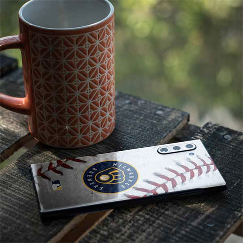 MLB Milwaukee Brewers Game Ball Galaxy Note 10 Skin