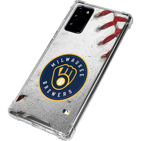 MLB Milwaukee Brewers Game Ball Galaxy Note20 5G Clear Case