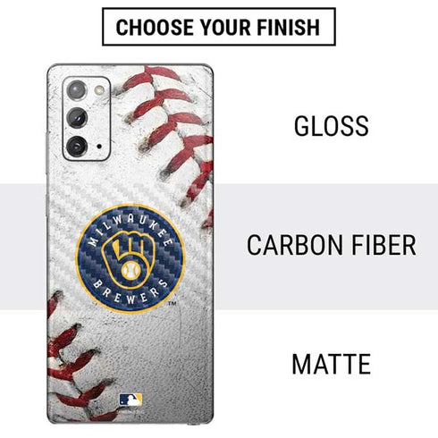 MLB Milwaukee Brewers Game Ball Galaxy Note20 5G Skin