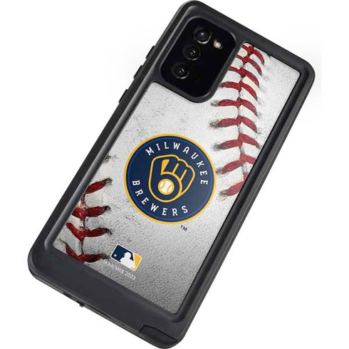 MLB Milwaukee Brewers Game Ball Galaxy Note20 5G Waterproof Case