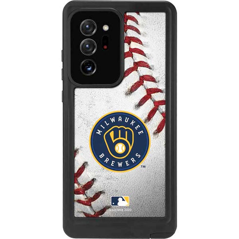 MLB Milwaukee Brewers Game Ball Galaxy Note20 Ultra 5G Waterproof Case